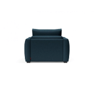 INNOVATION LIVING - Fauteuil design COSIAL Navy Blue convertible en lit 80x202 cm avec accoudoirs rembourrés_2