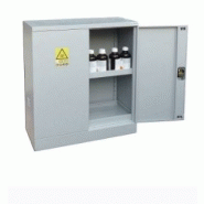 Armoire de sûreté pour produits dangereux - L920 x P420 x H1800 - Réf DDHJ0085 - 240L - Bac de rétention et étagères réglables_2