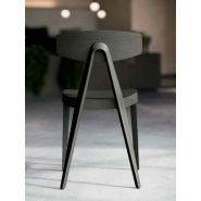 Chaise de restaurant Compasso en frêne - design raffiné avec dossier incurvé et multiples finitions_2