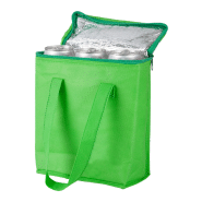 Sac isotherme en intissé - isolation aluminium - pour 6 canettes ou 3 bouteilles - couleur vert_2
