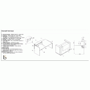Grand bureau d'accueil droit Tera - MDD - Blanc, 304, Sans réhausse lumineuse_2