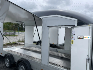 Remorque Fourgon Roadster 1000 ALUMINIUM + 2 HAYONS LATERAUX - 4.97 x 2.02 m PTAC 3500 Kg 2 essieux freinés Pulmann - Debon - Reference -C400_2