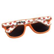 Lunettes de soleil en plastique - Protection UV 400 - Doming sur branches inclus - Couleur orange_2