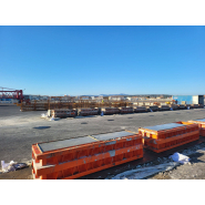 Bloc béton type LEGO, section 80 X80cm pour porter un bâtiment de stockage_2