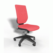 Siège de bureau Tertio avec système contact permanent - Sokoa - Rouge, Non_0