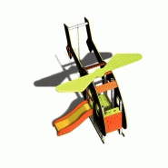 Structure de jeu hélicoptère gamme transport hel01 - Âge 2 à 6 ans - Capacité 11 enfants_2