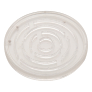 Jeu de patience rond en plastique - avec trois billes de métal et insert papier digital - Marquage inclus_2