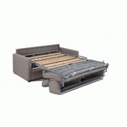 Canapé lit MASTER 3-4 places convertible express - Sommier à lattes Renatonisi - Microfibre gris graphite - Matelas 18 cm_2
