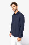 Chemise écoresponsable en flanelle homme - Native Spirit - Réf: NS520 - 100% coton biologique - Coupe droite_2