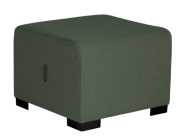 Pouf 1 place - Structure bois (pin) - Assise mousse polyuréthane - Revêtement tissu - Anti feu - Normé OEKO TEX - Patins antidérapants_2