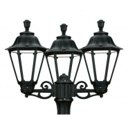 Luminaire pour mât 3 bras - Indura Medium 6 IP55 E27 3x42W - noir - extérieur - résine et méthacrylate_2