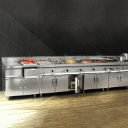 Chauffe-frites - 1,17 kW - incl. Soubassement avec 1 porte  - Mario 600 | GGM -FWK46-E-UBK46-E_2