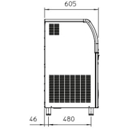 Machine à glace en grains Scotsman - 200 kg/24 h - Finition inox - Stockage 55 kg - AF 206 WS_2