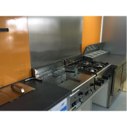 Remorque aménagée pour food truck en panneau polyfont avec rangement compact - BASE 5m50_2