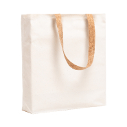 Tote-bag publicitaire en coton - petites anses en liège naturel - 180 g/m² - couleur naturelle_2