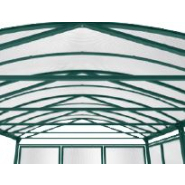 Abri vélos et motos voûte XXL - Structure acier galvanisé - Toiture polycarbonate anti-UV - 5000x3010x4160 mm_2