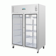 Armoire réfrigérée positive - 2 portes vitrées - GN 2/1 - 770 L | Polar - CW198_2