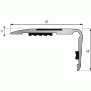 Nez de marche 55x32mm perce 3t  en 3m