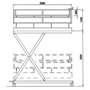 Plate-forme de travail sécurisée pour intérieur et extérieur
