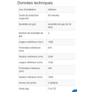 165315W - Armoire coupe-feu G90 pour 4 bouteilles de gaz de 50L - Norme EN 14470-2_2