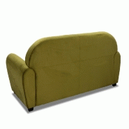 Canapé fixe Club 2 places en velours vert anis - Design vintage anglais et fabrication italienne_2