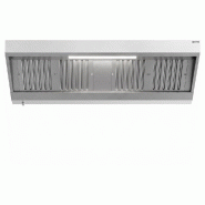 Hotte murale inox statique 2m avec filtre et éclairage | Profondeur 700 mm_2