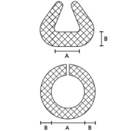Profilé mousse en U - Protection d'arêtes en PEBD 30 kg/m³ - Barres de 2 m_2