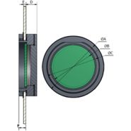 Hublot de visualisation h.Vir - température d’utilisation -40°C à +70°C - fenêtre optique haute qualité_2