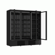 Réfrigérateur 3 portes vitrées en verre noir - JDE-1530R BL - Design moderne et performant_2