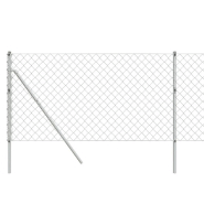 Vidaxl clôture à mailles losangées argenté 1x25 m 154009_2