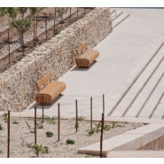 Banc public en bois - Migration S - Design par Agence APS_2