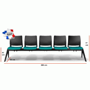 Poutre d'accueil mixte Adela - Sokoa - Bleu, 5 places_2