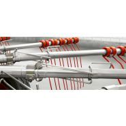 Andaineur CLAAS double rotor avec châssis 4 roues pour adaptation au sol