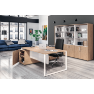 Bureau de direction en mélamine haute résistance - Urban Manager - Burocéan - Style industriel_2