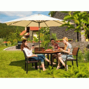 Parasol droit bali ø300 cm – MTF – toile vert foncé avec manivelle – 2naz0169_2