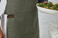 Tablier à bavette Annex - Réf: PR144 - 100% coton oxford tissé-teint avec poche centrale et détails en similicuir_2