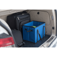 Sac de rangement pliable en non-tissé - avec poignées - pour coffre de voiture - couleur bleue_2
