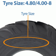 4.80/4.00-8 Open Centre Tyre  Tube TR13 Cleated Rotovator Lug Industrial H8022_2