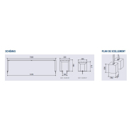 Banquette Silaos® Junior - structure en acier 30 x 50 mm peint, épaisseur 2 mm - assise en bois exotique laqué_2