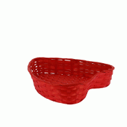 Corbeille coeur bambour rouge Corso 32x30 -_2