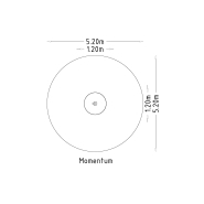 Manège tourniquet momentum pour aires de jeux - réf 8062155 - hags_2