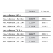 Portique universel tournant sélectif - Gestion des accès poids lourds et caravanes - Hauteur réglable 1,9 à 4m_2