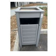 Poubelle cendrier 50L recyclé PCCEND50 - PolyAl résistant et garanti 15 ans_2