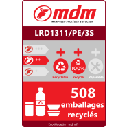 Palette plastique robuste utilisable en rack - Charges lourdes jusqu'à 1 tonne - 1300x1100 mm - LRD1311/PE/3S_2