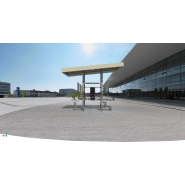 Station compacte 4 faces en acier inoxydable avec abri intégré - Référence SCT4XA - Conforme NF EN 16630:2015_2