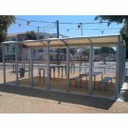 Abris vélo ouvert / structure en acier / toiture en polycarbonate_2