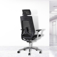 Fauteuil de bureau ergonomique IVY - neuf - support lombaire réglable - tissu polyester Mesh - têtière réglable_2