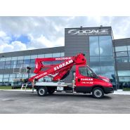 Nacelle articulée avec stabilisation rapide et sécurisée même en pente