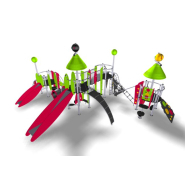 Structure multi-activités métallique Etnik Les Maldives - LD1EK0180 - Ludoparc - 4 tours - 2 à 8 ans_2