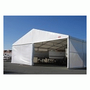Tente de stockage fermée abristock / structure fixe en aluminium / couverture en pvc / ancrage au sol avec platine_2